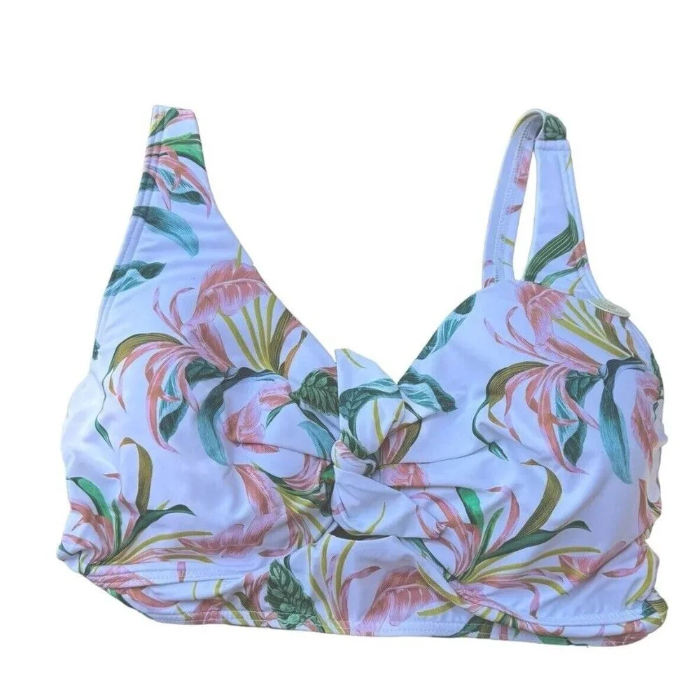 Artesands April Spritz Delacroix Bikini Top US SZ 8 Underwire DD/E Cup NWT